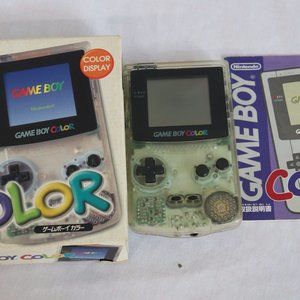 Nintendo Game Boy Color Clear CGB-001 Japan CIB Used TESTED